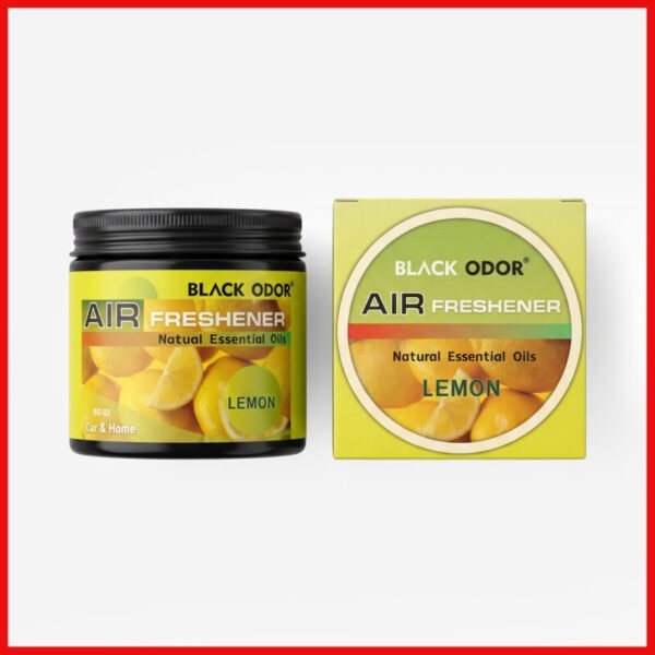 Black Odor Air Freshener Natural Essential Oil Lemon for Car Home by Pak Motor Parts