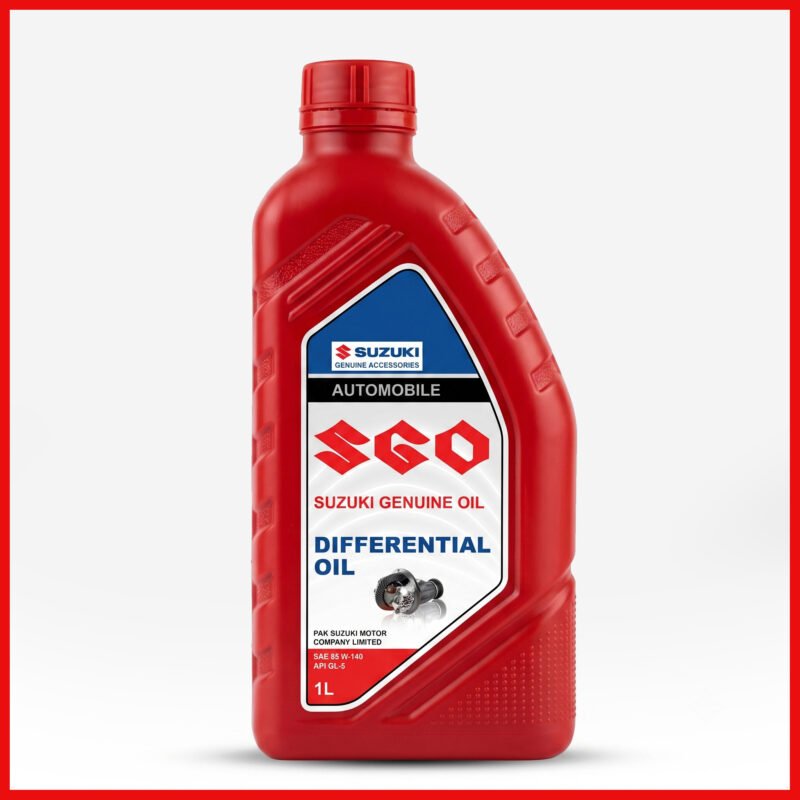 Suzuki Genuine Differential Oil SAE 85W-140 (1L) - Original Suzuki Oil for Ravi & Bolan Original 1-liter bottle of Suzuki Genuine Differential Oil SAE 85W-140 API GL-5, essential Suzuki parts for vehicle maintenance.