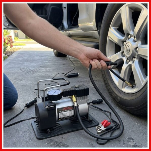 Portable car air compressor