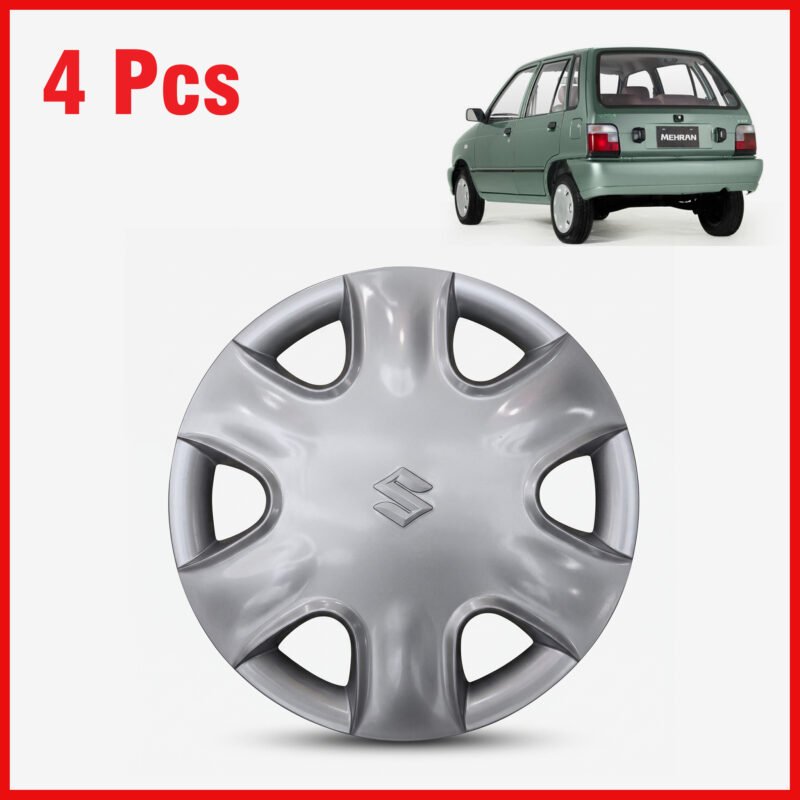 Suzuki Mehran wheel covers glossy black finish